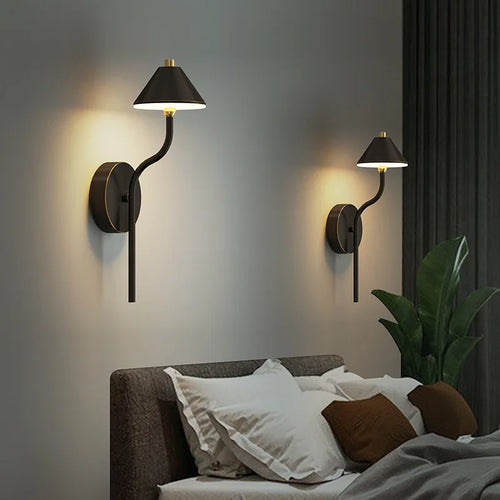 applique murale à led en forme de champignon en cuivre moderne - vue 3 sur 10