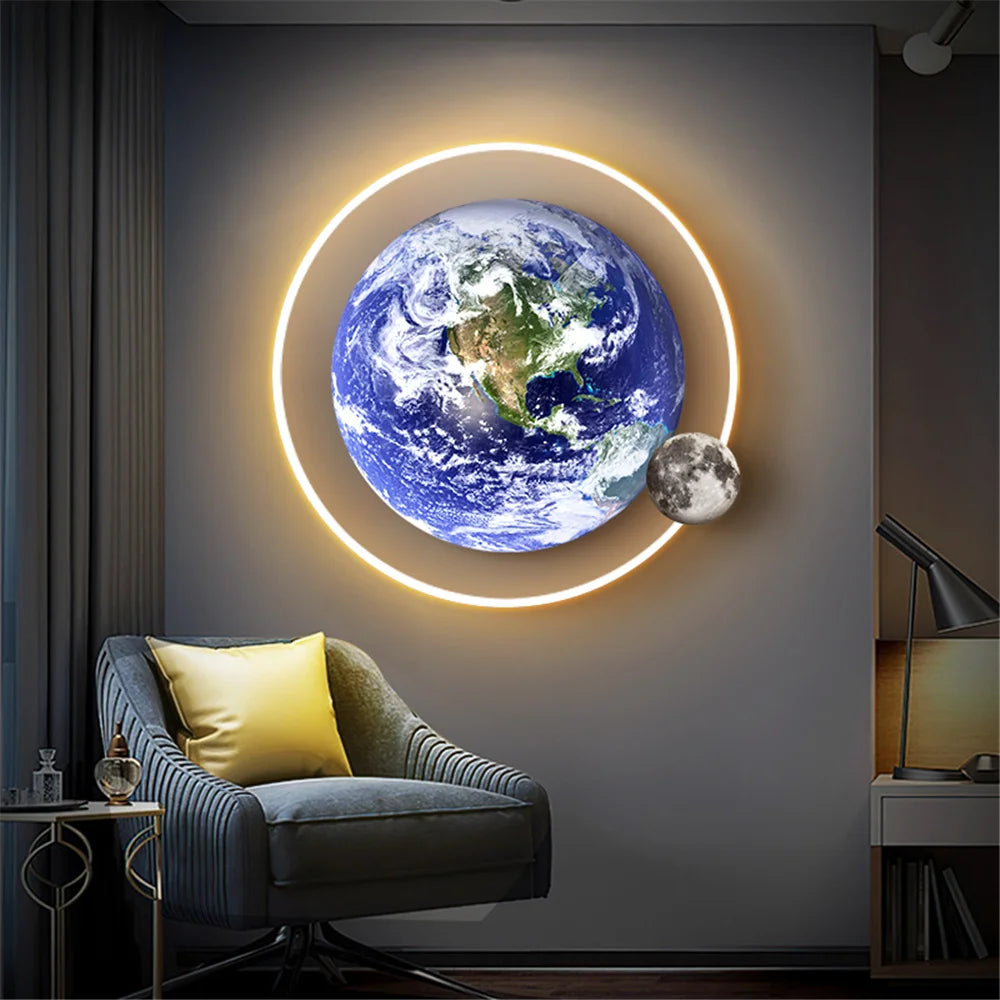 applique murale led télécommandée décorative pour intérieur moderne - vue 4 sur 14