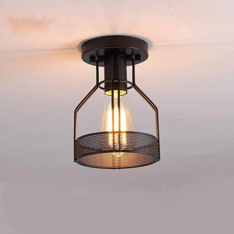 plafonnier rétro vintage lampe industrielle pour hôtel bar restaurant - vue 6 sur 6