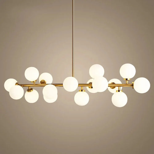 lampe design scandinave en verre laiteux avec support - vue 3 sur 10