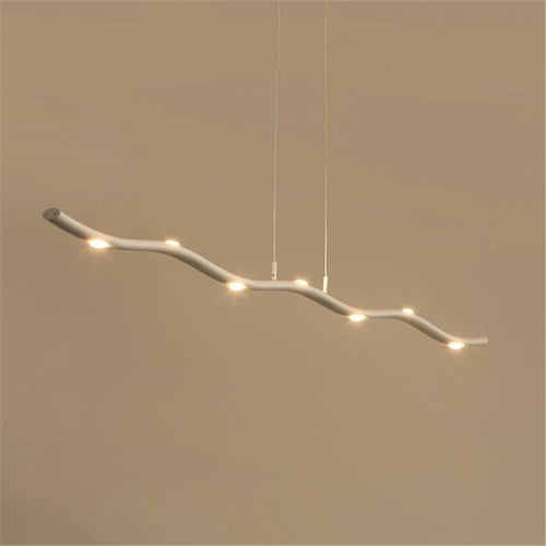 suspension led design post-moderne simple courbe - vue 5 sur 7