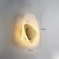 applique murale led en cristal nordique pour divers espaces