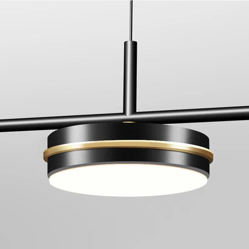 lustre moderne à LED avec télécommande pour décoration intérieure - vue 7 sur 8