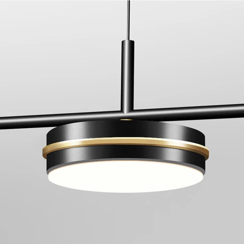 lustre moderne à LED avec télécommande pour décoration intérieure - vue 6 sur 8