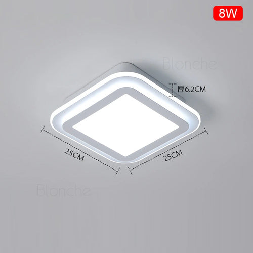 plafonnier nordique moderne à leds acrylique pour décoration intérieure - vue 3 sur 10