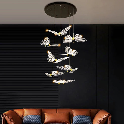 lustre moderne design papillon pour intérieur élégant et chaleureux - vue 2 sur 16