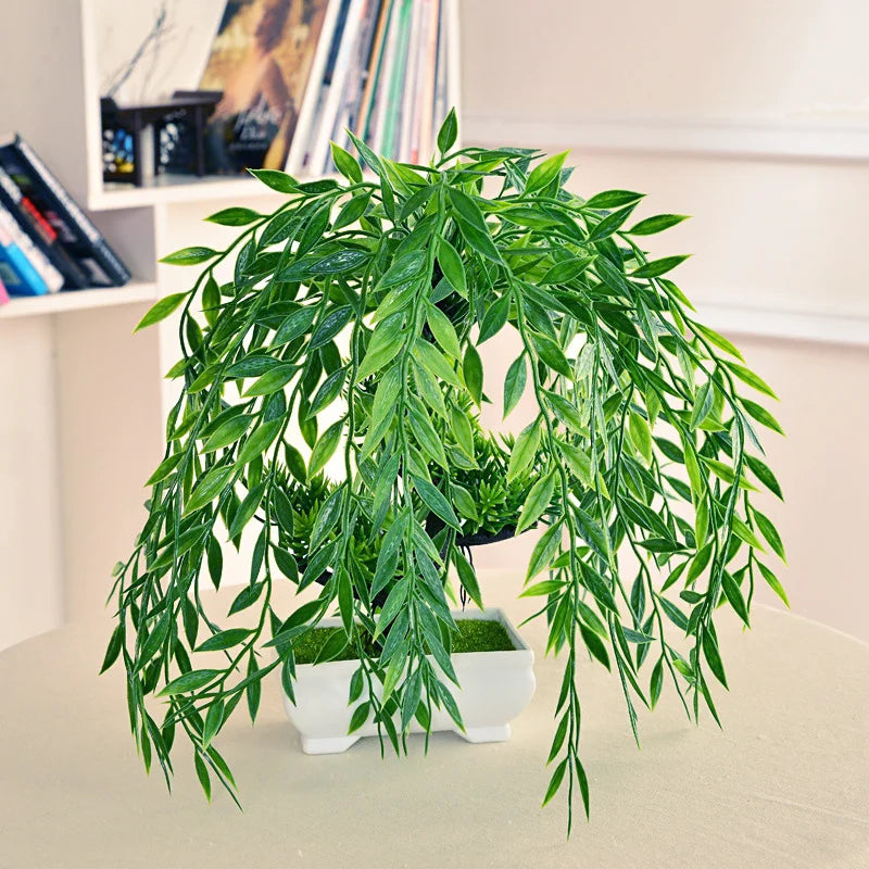 arbre artificiel en pot mini bonsaï pour décoration intérieure et extérieure - vue 4 sur 7