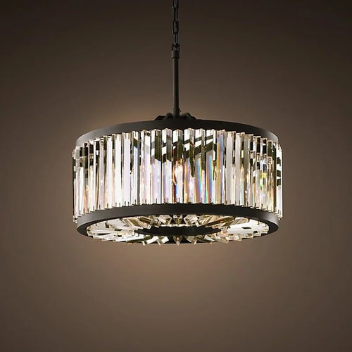 lustre moderne vintage en cristal éclairage suspendu pour maison hôtel villa - vue 5 sur 6