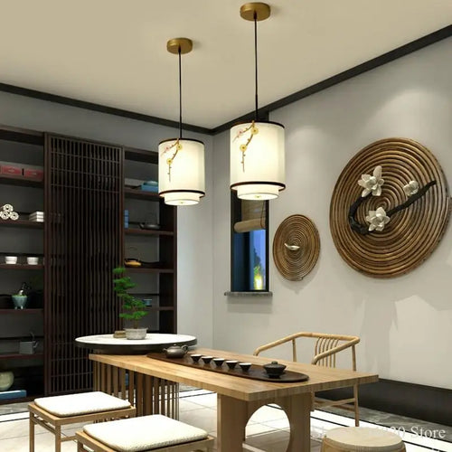 suspension zen en cuivre pour décoration intérieure moderne - vue 4 sur 12