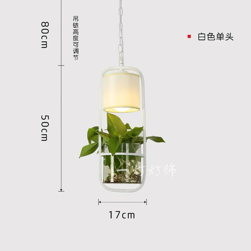 suspension moderne en forme de plante chinoise pour bar et restaurant - vue 13 sur 13