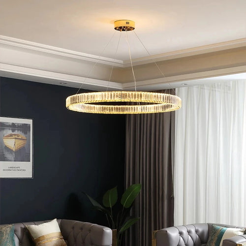lustre moderne en cristal design haut de gamme élégant et raffiné - vue 4 sur 18