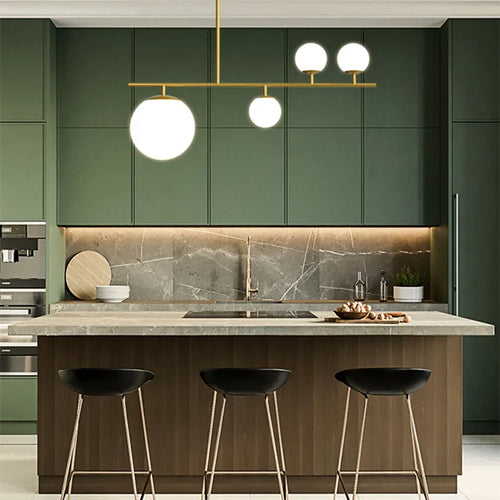 lustre moderne design en verre pour décoration intérieure - vue 4 sur 10