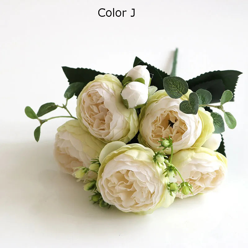 bouquet de fleurs artificielles pour décoration de jardin et mariage - vue 11 sur 18