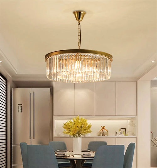 lustre en cristal de luxe pour décoration intérieure - vue 8 sur 8