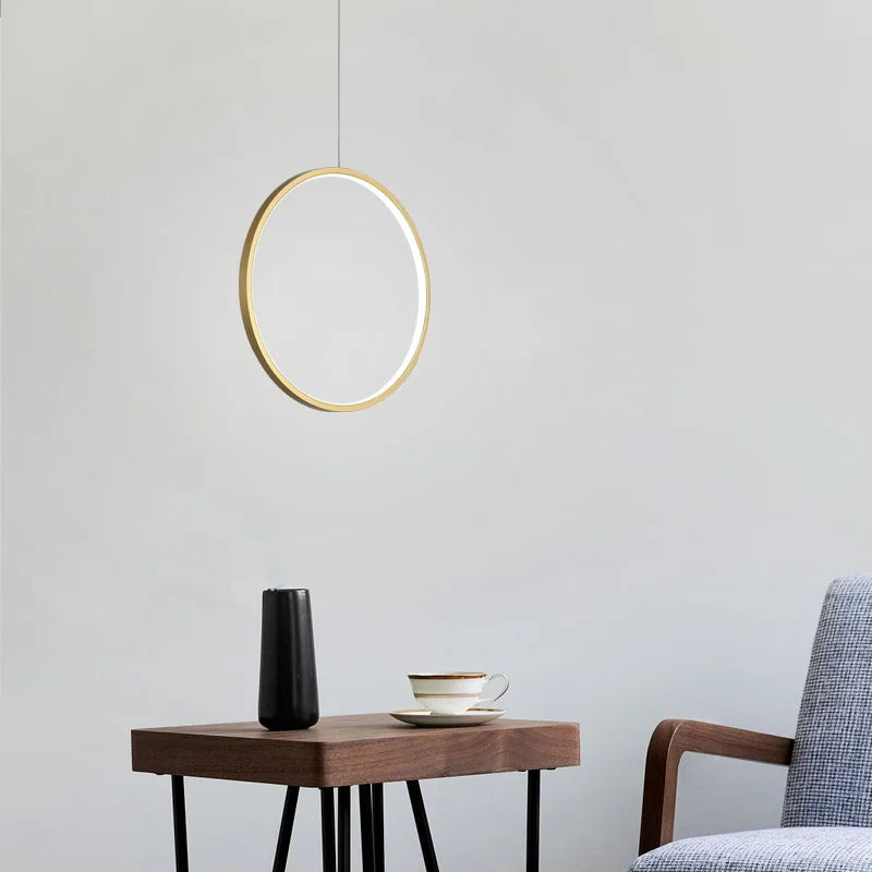 suspension circulaire moderne idéale pour bar ou cuisine - vue 5 sur 18