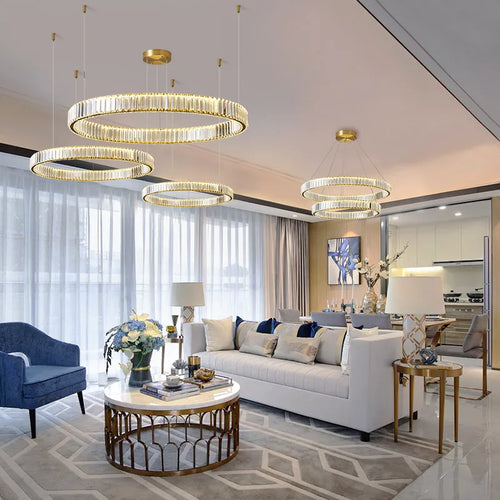 lustre moderne en cristal design haut de gamme élégant et raffiné - vue 5 sur 18