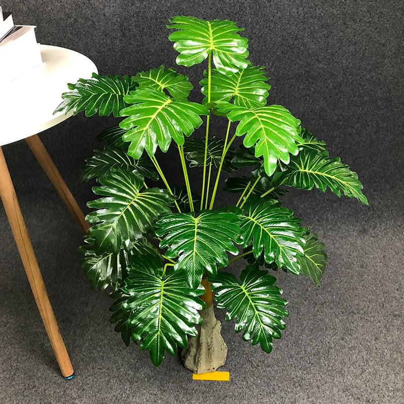 grandes plantes artificielles avec feuilles de palmier décoratives - vue 7 sur 12