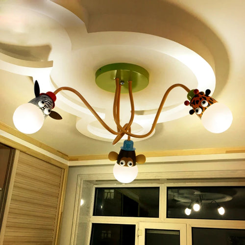 lustre animal pour chambre enfant et salle à manger - vue 5 sur 9