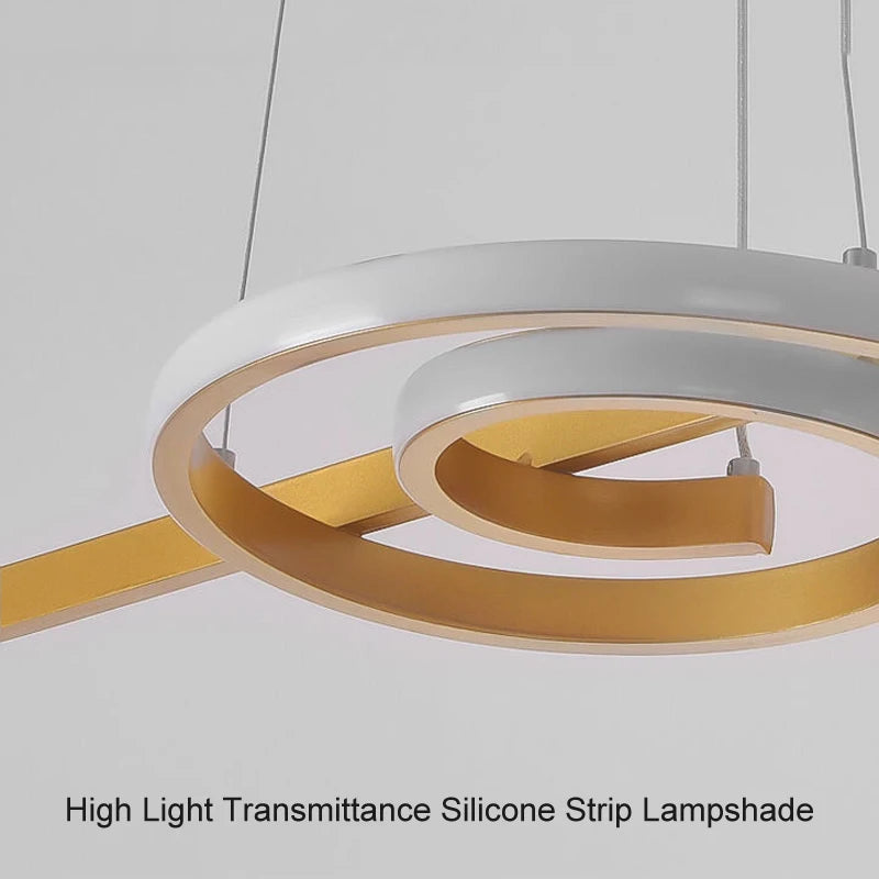 lustre nordique moderne led pour décoration intérieure - vue 5 sur 9