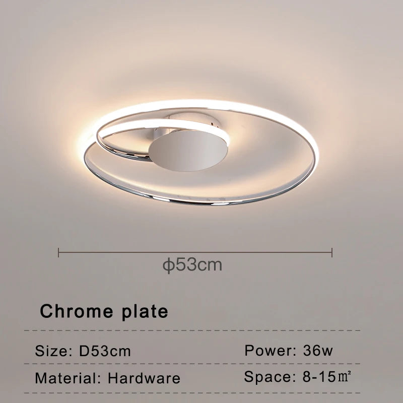 plafonnier led moderne pour décoration intérieure design élégant - vue 8 sur 10