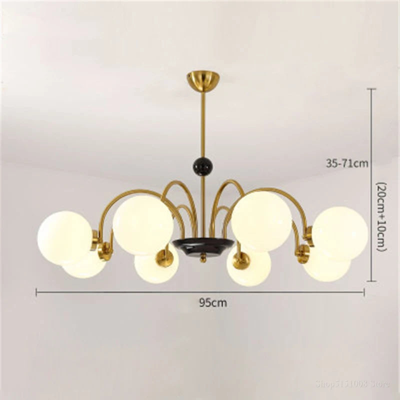 lustre moderne led décoration nordique éclairage intérieur