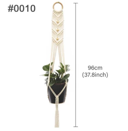 suspension en macramé pour pots de fleurs décoratifs - vue 19 sur 20