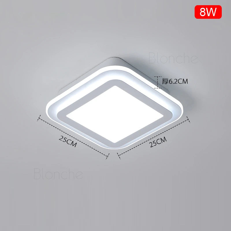 plafonnier nordique moderne à leds acrylique pour décoration intérieure - vue 10 sur 10