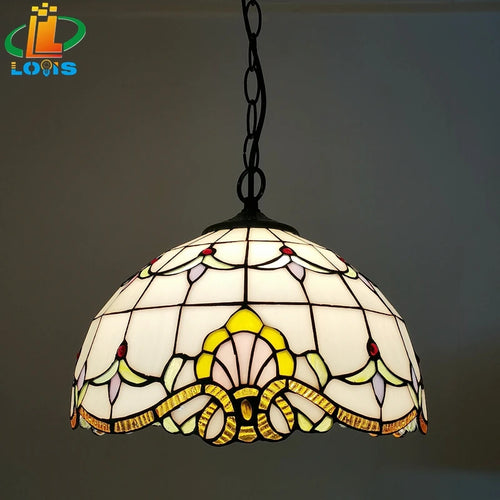 lustre tiffany européen pour restaurant café ou bar - vue 20 sur 19