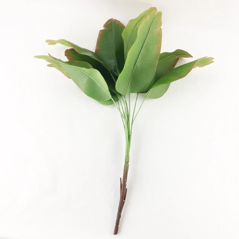 grandes plantes artificielles monstera et bananier pour décoration intérieure - vue 9 sur 9