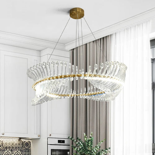 lustre design moderne led luminaire simple nordique suspendu - vue 3 sur 9
