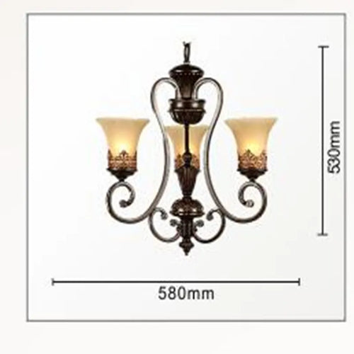 lustre luxueux 6 bras style européen pour décoration élégante - vue 16 sur 16