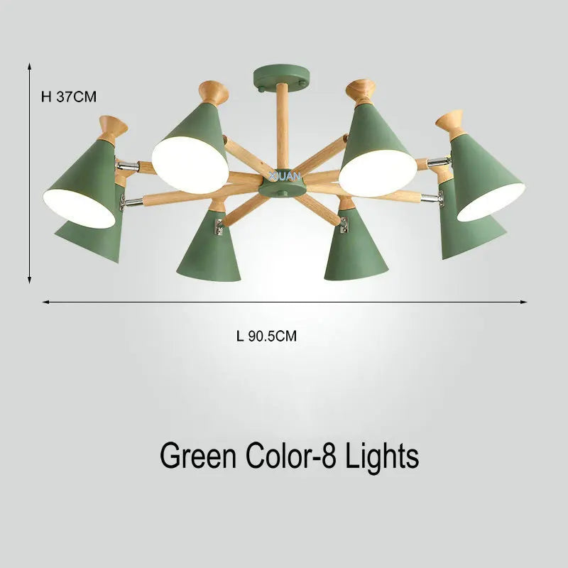 suspension nordique en bois pour décoration intérieure - vue 16 sur 26
