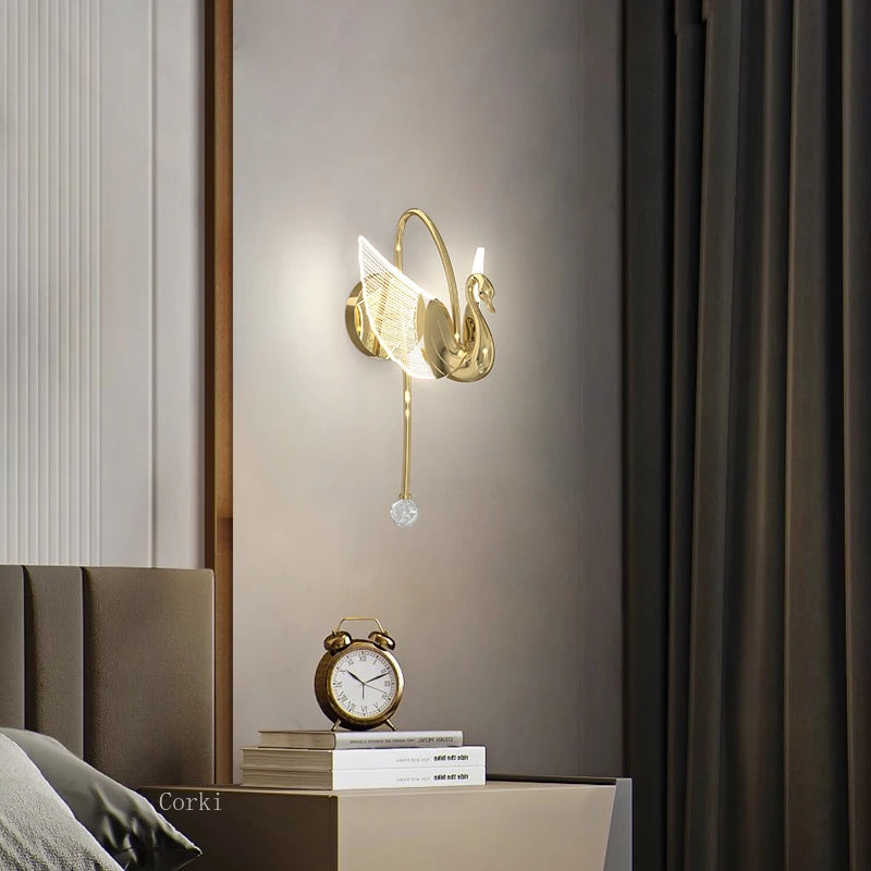 applique murale led nordique design luxe pour intérieur élégant - vue 3 sur 8