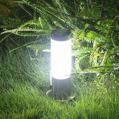lampadaire led en acier inoxydable pour jardin et extérieur - vue 4 sur 6