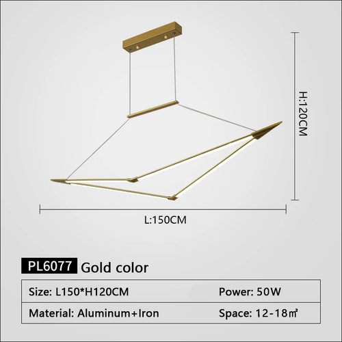 suspension led moderne dimmable pour un éclairage élégant - vue 15 sur 15
