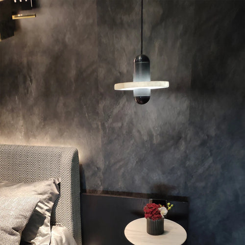 suspension moderne en marbre pour éclairage intérieur décoratif - vue 3 sur 9
