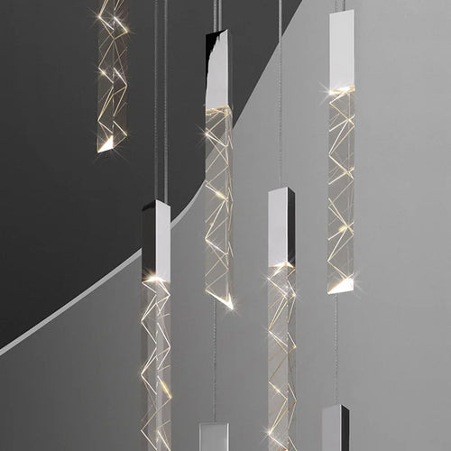 lustre moderne en cristal pour décoration intérieure élégante - vue 7 sur 15