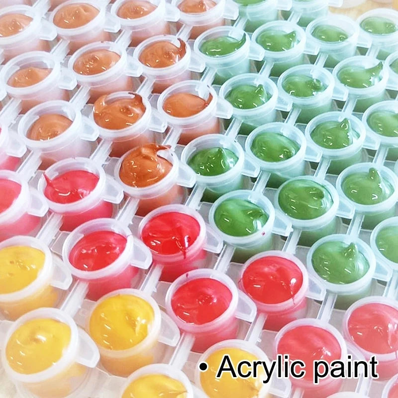 kit de peinture par numéros pour décoration intérieure artisanale - vue 5 sur 7
