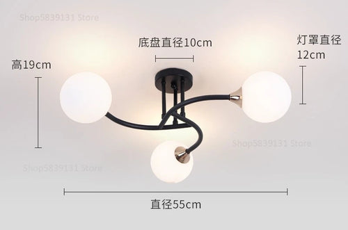 plafonniers modernes simples décoration nordique luminaire créatif