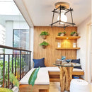 plafonnier led nordique moderne simple en fer triangle