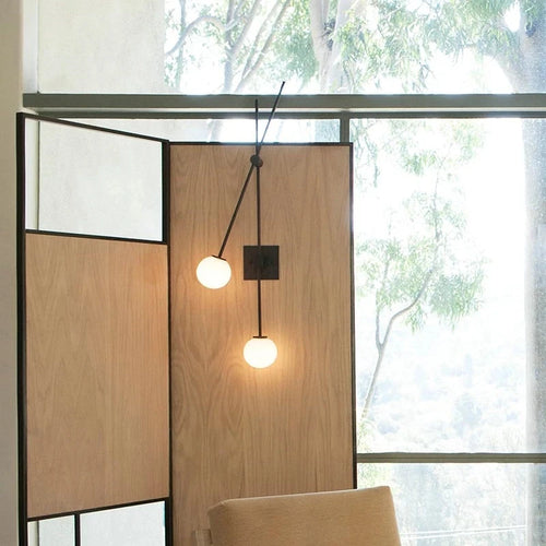applique murale minimaliste en verre pour intérieur moderne - vue 2 sur 8