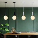 boule de verre moderne suspension led luminaire décoratif