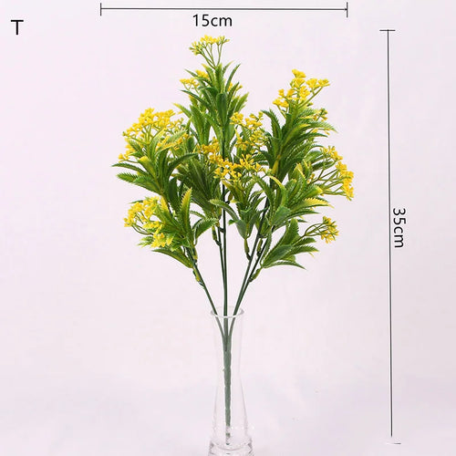 plante artificielle 7 branches pour décoration mariage et Noël - vue 18 sur 21