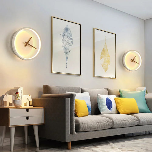 applique murale led design nordique en forme de croissant - vue 3 sur 8