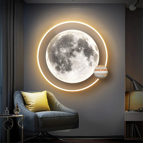 applique murale led télécommandée décorative pour intérieur moderne - vue 6 sur 14