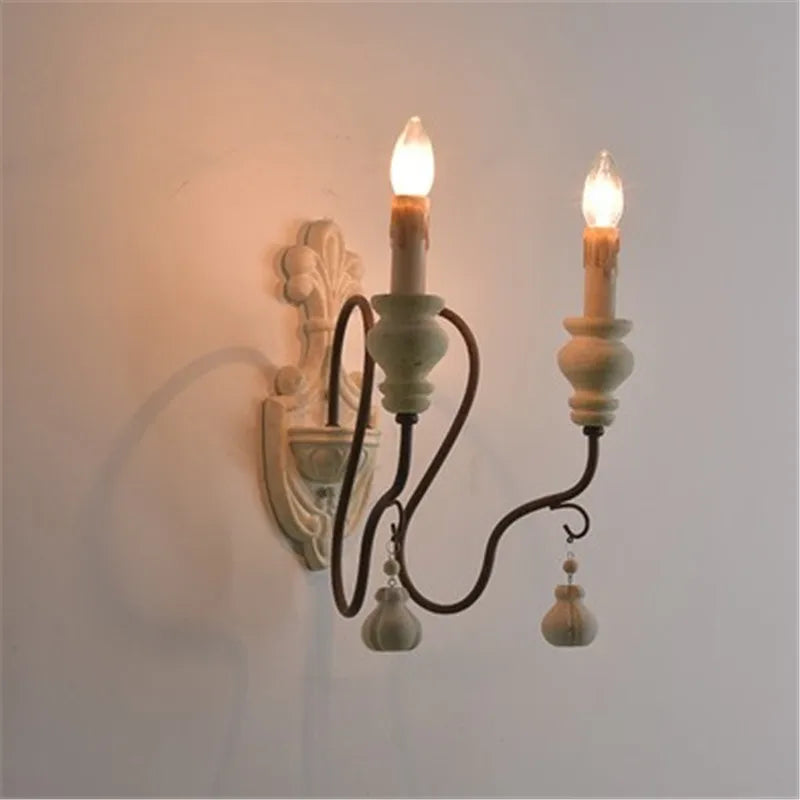 lustre suspendu en fer et bois vintage style industriel - vue 11 sur 11
