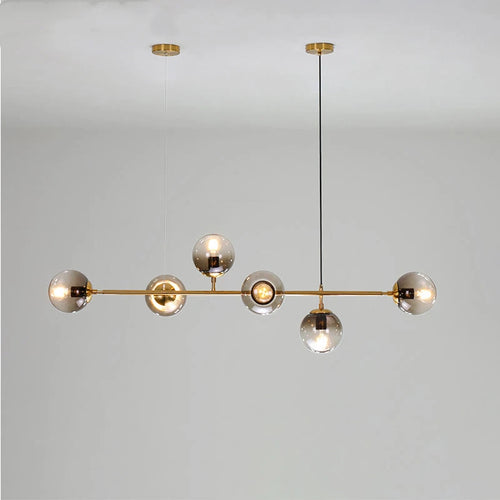 lustre nordique suspendu moléculaire haricot magique décor maison - vue 5 sur 10