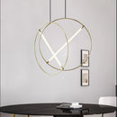 suspension circulaire post-moderne créative luxe design élégant