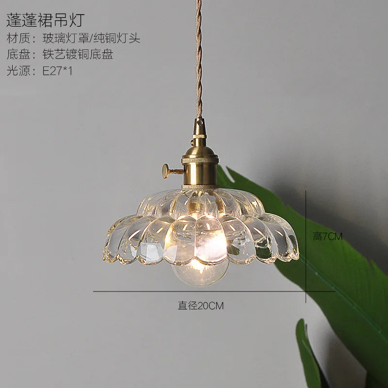 suspension en verre cuivre pour restaurant bar et loft - vue 5 sur 7