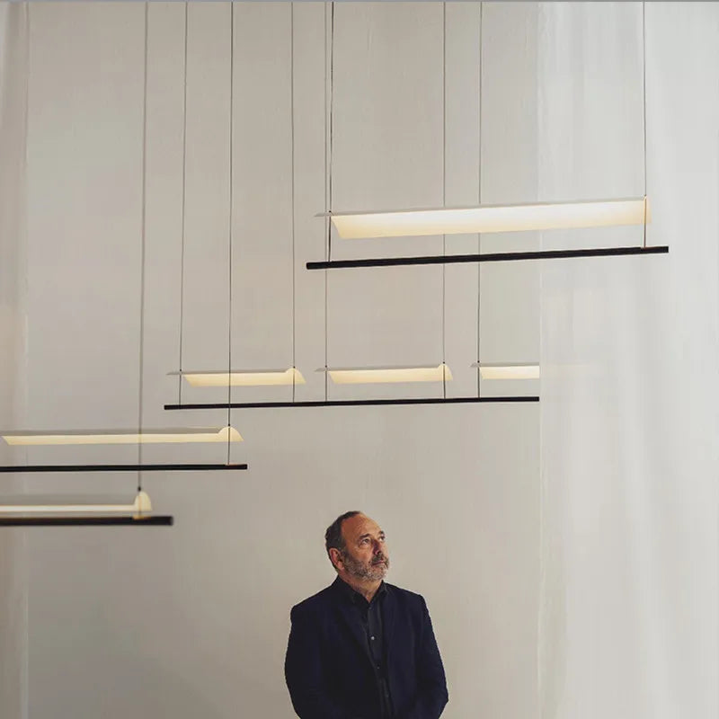 lustre minimaliste scandinave design pour éclairage intérieur - vue 1 sur 9